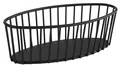 Produktbild: APS Brot- und Obstkorb URBAN oval 210 x 100 mm aus schwarzem Metall