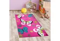 Produktbild: Carpetia Kinderteppich Bunter Kinderzimmerteppich mit Schmetterlingen in pink, rechteckig, Höhe: 13 mm