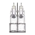 Produktbild: Öl- und Essigflaschen-Set 3-teilig | 2x Glas-Flasche mit 0,3 l Füllmenge inkl...
