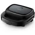 Produktbild: Toaster Mit Antihaftbeschichteter Toastplatte, Leistung 750 W, Schwarz - Hd2330/90 Serie 3000