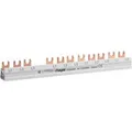 Produktbild: Phaserschiene drei polig mit Gabelanschluss zehn Quadratmillimeter 63 Ampere 12 Module grau, Retail