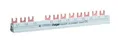 Produktbild: Hager Phasenschiene 3+N 210mm 10qmm 12 Module 63A Gabel isoliert - KDN363F
