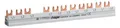 Produktbild: 1St. Hager KDN363F Phasenschiene 3 polig mit Gabelanschluss 10mm² 63A 12 Module