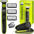 Produktbild: Philips OneBlade QP2724/10 Rasierer Set Schwarz Grün mit Etui Trimmer