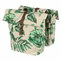 Produktbild: Hecktasche für Fahrrad Doppel Basil Evergreen 28-38l Beige mit Ledergurt Klettv