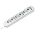 Produktbild: 381.247K Steckdosenleiste 6fach Weiß Schutzkontakt 1 St. - Bachmann