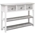 Produktbild: vidaXL Sideboard Antik-Grau 108x30x76 cm Massivholz Paulownia 338543