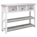 Produktbild: Sideboard Antik-Grau 108x30x76 Cm Massivholz Paulownia
