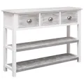 Produktbild: vidaXL Sideboard Antikgrau 108x30x76 cm Massives Paulowniaholz