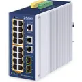 Produktbild: Planet Switch indus 16 Giga PoE +2 Giga + 2SFP L2/L4 320W (18 Ports) (IGS-4215-16P2T2S)
