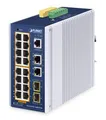 Produktbild: IGS-4215-16P2T2S Planet IP30 Industrial L2/L4 16-Port 10/100/1000T 802.3at P ~D~