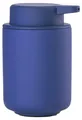Produktbild: Zone Denmark Ume Seifenspender für Flüssigseife, Steingut/Keramik mit Soft Touch-Beschichtung, Skandinavisch im Design, 250 ml, Höhe 12,8 cm, Indigo Blue (Blau)