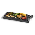 Produktbild: GOURMETmaxx elektrischer Tischgrill | Rauchfreier Elektrogrill 2200W | Grillplatte mit 2 Grillflächen & Antihaftbeschichtung für leichte Reinigung | BBQ Grill mit stufenloser Temperatureinstellung
