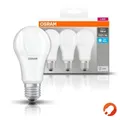 Produktbild: 3er-Pack Osram LED E27 Leuchtmittel mattiert leistungsstark Neutralweiß wie 100W