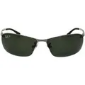 Produktbild: Ray-Ban Sonnenbrille Top Bar 3183 Gunmetal Polarisiert Grün 004/9A