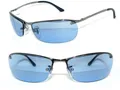Produktbild: Ray Ban SONNENBRILLE GRAU BLAU 3183 004/7C Top Bar 8305 BRILLE 3186 ETUI 8306