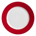 Produktbild: Ritzenhoff & Breker Doppio Dessertteller, 1 Stück, Kuchenteller, Frühstücksteller, Porzellan, Rot, Ø 20 cm, 515589