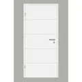Produktbild: Pertura Zimmertür Perla 05 weiß lackiert (ähnlich RAL 9010) 98,5x198,5 cm Links - Weiß