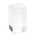Produktbild: Acrylblock 40x40x80mm transparent, rundum glänzend polierte Seitenkanten/Acryl/Acrylglas/massiv/Dekoration - Zeigis®