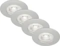 Produktbild: Briloner LED-Einbauleuchten Kulana 4er Set Mini 4,9W 480lm chrom-matt