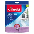 Produktbild: 2 in 1 Mikrofasertuch mit Vileda Mikrofaser tuch Lappe Putztuch Wischer Violett