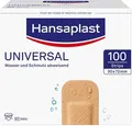 Produktbild: Hansaplast Universal Pflaster (100 Strips), schmutz- und wasserabweisende Wundpflaster, großes Pflaster Set mit starker Klebkraft