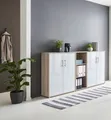 Produktbild: BMG Möbel abschließbare Regalwand/Schrankwand, Office Edition Set 8, Eiche Sonom