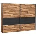 Produktbild: FORTE Schwebetürenschrank Fayola 270 x 211 cm Holzoptik Braun Eiche