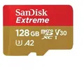 Produktbild: Sandisk Extreme Microsdxc 128gb For Action Cams And Drones + Sd Adap
