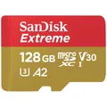 Produktbild: SanDisk Extreme microSDXC-Karte  128 GB Class 10, UHS-I, v30 Video Speed Clas...