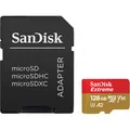 Produktbild: Sandisk SDSQXAA128GGN6AA Speicher Mikro SD 128GB Extreme XC mit Adapter SD