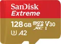 Produktbild: SanDisk Extreme microSDXC UHS-I Speicherkarte 128 GB (A2, C10, V30, U3, 190 MB/s