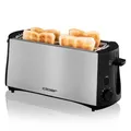 Produktbild: Toaster 4 Scheiben Langschlitz mit Brötchenaufsatz Edelstahl (zert. refurb.)