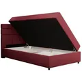 Produktbild: Panda Möbel Boxbett, Rot, Holz, Mode, 120x200 cm, Oeko-Tex® Standard 100, Schlafzimmer, Betten, Boxspringbetten