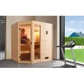 Produktbild: Weka Massivholzsauna Valida Eck Gr. 1 mit Glastür+Fenster Sparset 1 - 