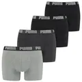 Produktbild: PUMA Boxershorts PUMA MEN EVERYDAY BOXER 4P ECOM (Packung, 4er Pack) mit breitem Logo-Webbund schwarz XXL