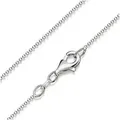 Produktbild: Materia Gliederkette Damen Silber Kugelkette fein 1,2mm K24, 925 Sterling Silber silberfarben 70 cm