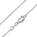 Produktbild: MATERIA Diamantierte Glitzer Kugelkette silber 925 diamantiert - Halskette Damen 1,2mm Silber Kette in 40-120cm #K24, Länge Halskette:70 cm