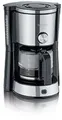 Produktbild: Severin KA 4825 TypeSwitch Kaffeemaschine, 1000W, 10 Tassen, Warmhalteplatte, Edelstahl gebürstet/schwarz