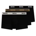Produktbild: BOSS 3er Pack Herren Power Boxer Trunks Boxershorts Unterhosen Cotton Stretch, Farbe:Anthrazit, Wäschegröße:XL, Artikel:-985 Multi anthrazit