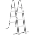 Produktbild: Sicherheitsleiter Für Pools Bis 107 Cm Höhe - 151 X 117 Cm - Stahl Poolleiter 3-stufig Rutschfest Belastbar Bis 136 Kg - Intex