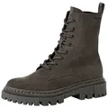 Produktbild: Tamaris COMFORT-Lining, Removable Sock aus Leder Schnürstiefelette COMFORT-Lining grau|schwarz 41 EU