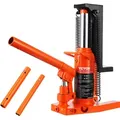 Produktbild: VEVOR Hydraulischer Wagenheber, 2,5 t Auf-Zehen-Zehenheber, 5 t Auf-Zehen-Hubkapazität, Maschinenwagenheber, 20-135 mm Zehenhöhe, 227-340 mm Ober...