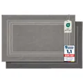 Produktbild: 2er Badvorleger aus 100% Baumwolle, 600 GSM, Duschvorleger, Waschbar, Badtepp...