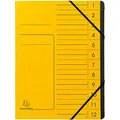 Produktbild: Exacompta Ordnungsmappe 12 Fächer gelb, 1 St.