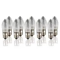 Produktbild: Ersatz-Kerzen für Schwibbogen 10 Stück 8V 3W Riffelkerze für Weihnachtsbaum K...
