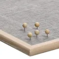 Produktbild: Zeller Pinnwand 80,0 x 60,0 cm Leinen grau 11272