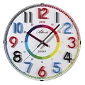 Produktbild: Atlanta Wanduhr für Kinder ohne Ticken Bunte Zahlen Lernuhr - 4480/0