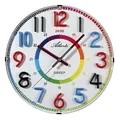 Produktbild: Atlanta Wanduhr für Kinder ohne Ticken Bunte Zahlen Lernuhr Multicolor - 4480/0