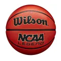 Produktbild: Wilson Basketball NCAA LEGEND, Mischleder, Indoor- und Outdoor-Basketball, Orange/Schwarz, 7
